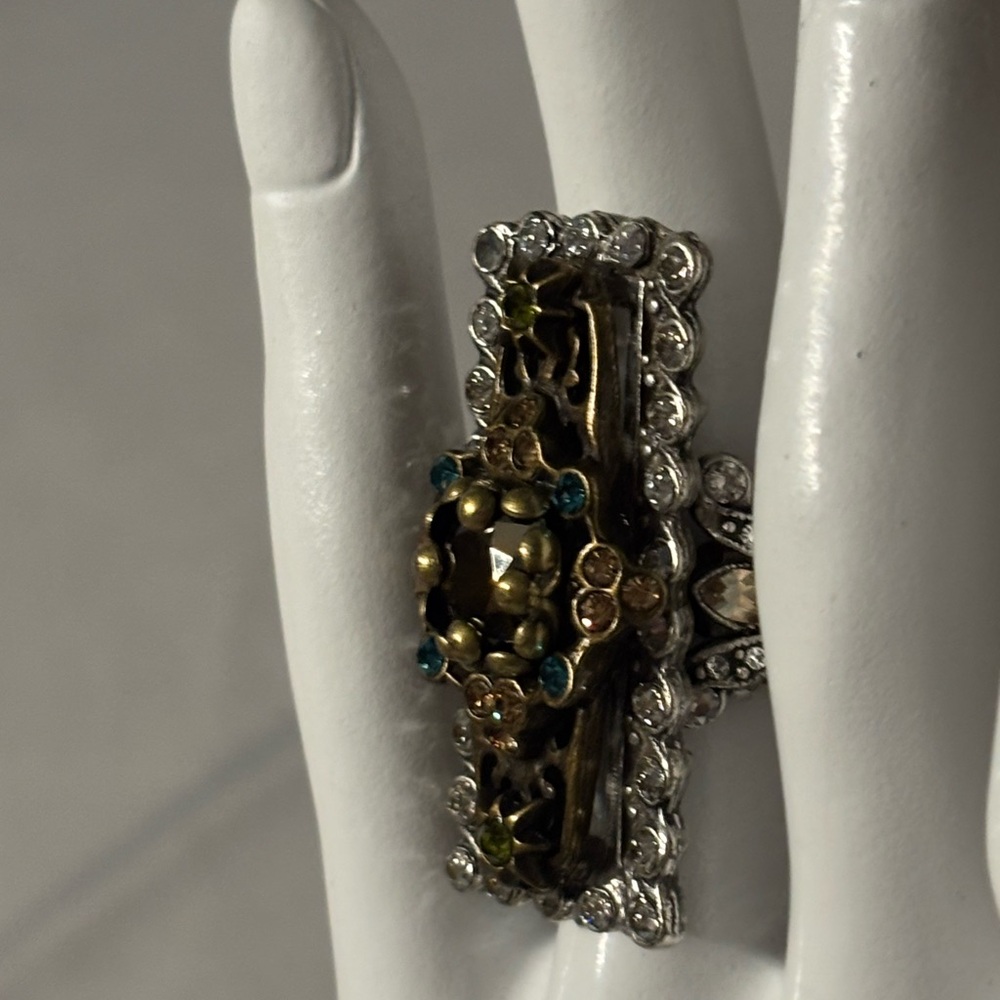 Sweet romance USA Victorian revival Ring women’s size 7 adjustable - Picture 3 of 9